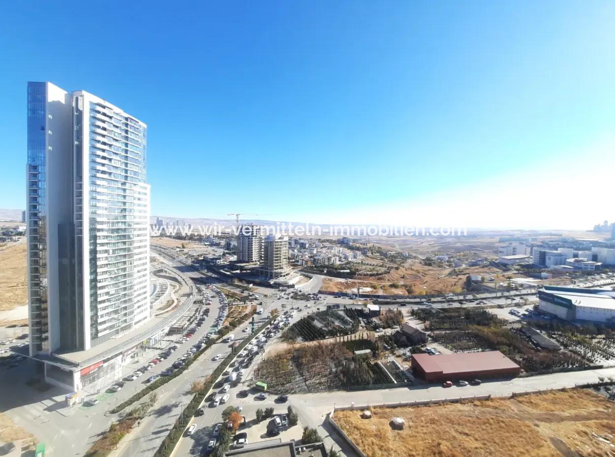 3+1 110M² 19. Stock Boulevard View Wohnung Zum Verkauf In Beytepe İncek Bulvar Loft Complex