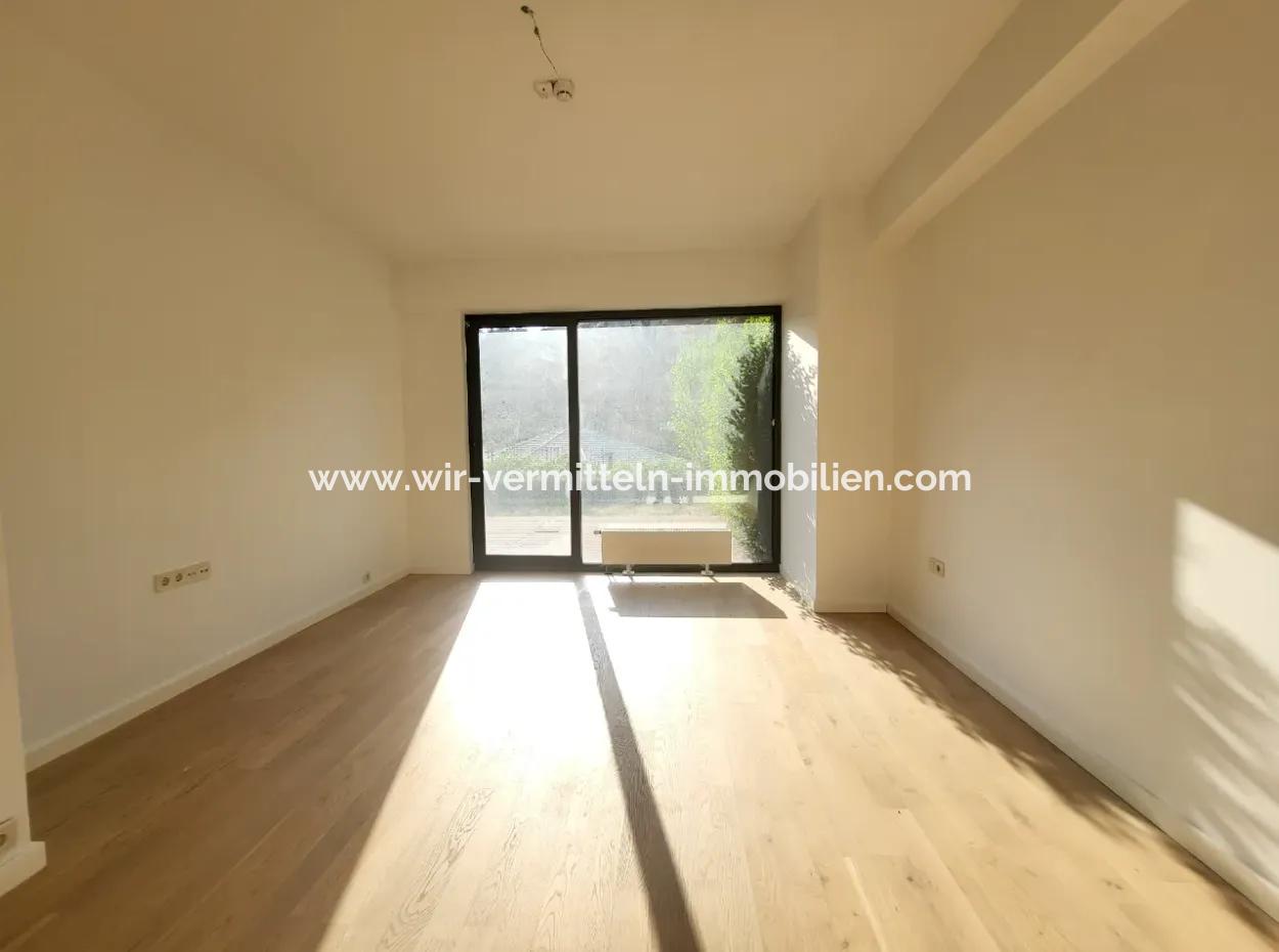 İncek Loft Suitable For Credit For Sale 2,5+1 Ground Floor Flat With Landscape View 2 Gardens