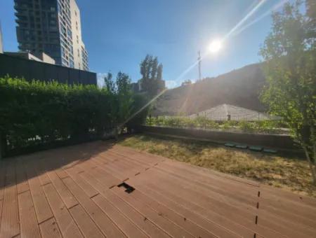 İncek Loft Suitable For Credit For Sale 2,5+1 Ground Floor Flat With Landscape View 2 Gardens