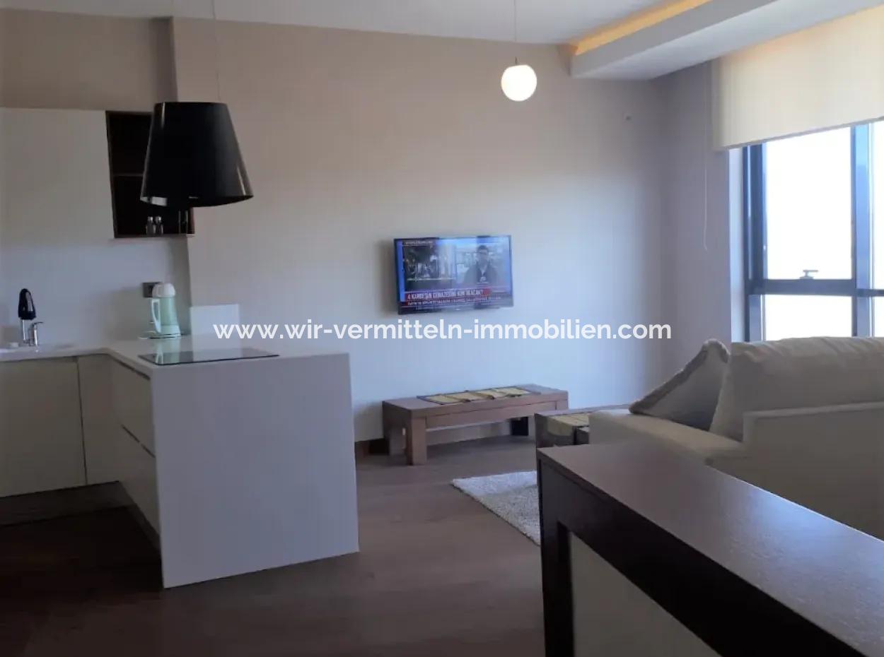 Lüks Eşyalı  İncek Prestij Satılık  1+1 62 M² 15.Kat Daire